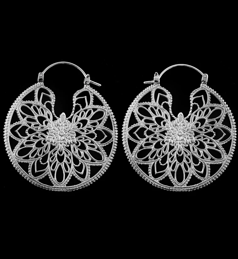 14G Posy White Brass Earrings - Weights