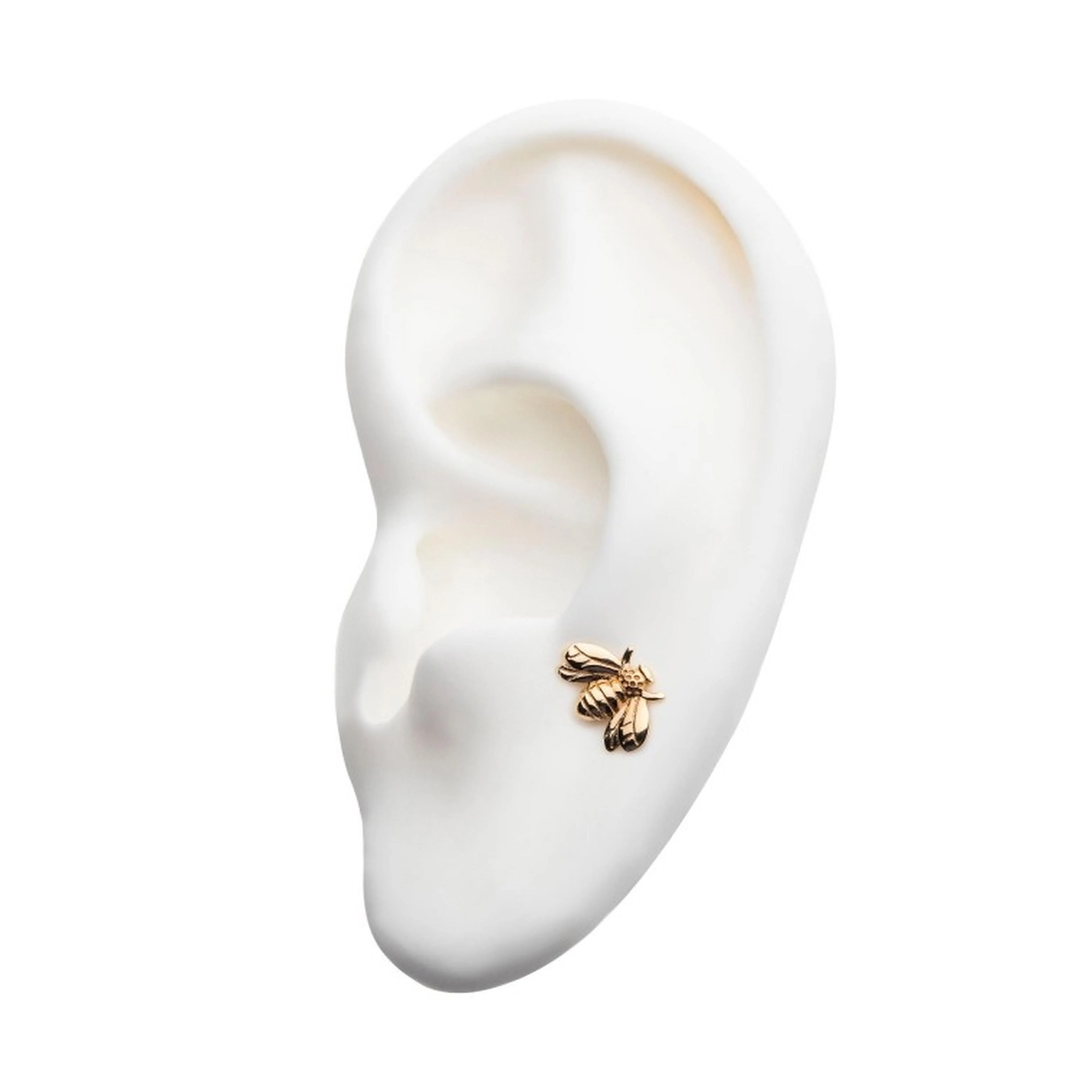 14kt Gold Bumblebee Threadless Top - Image 3
