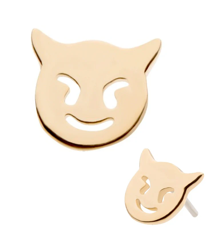 14kt Gold Devil Threadless Top