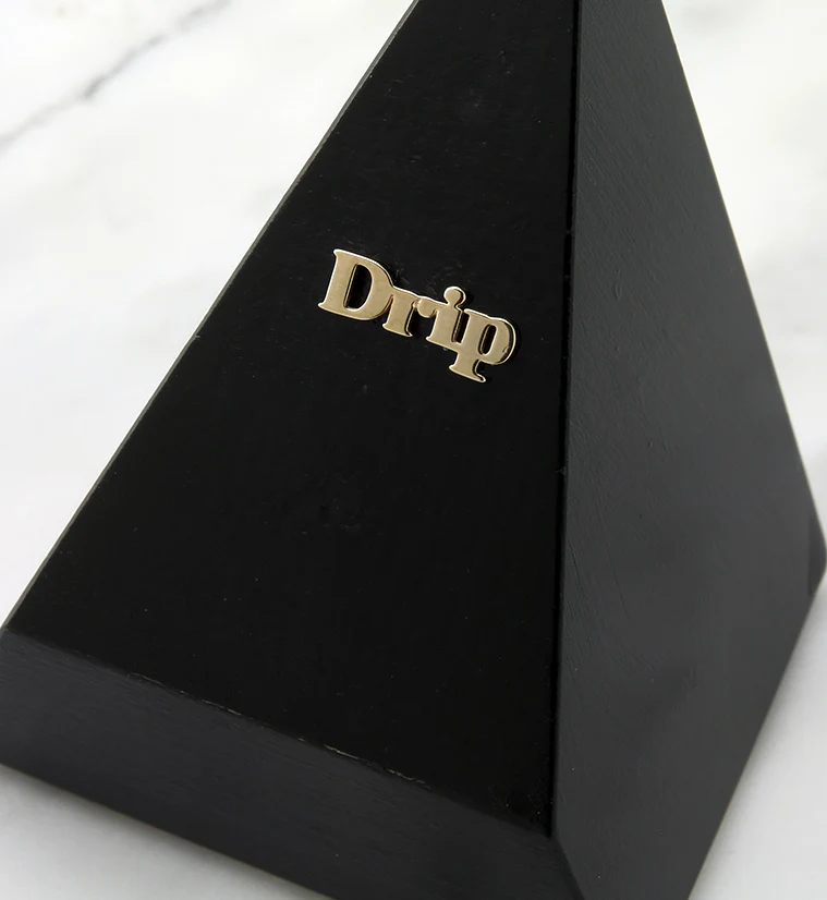 14kt Gold Drip Threadless Top - Image 2