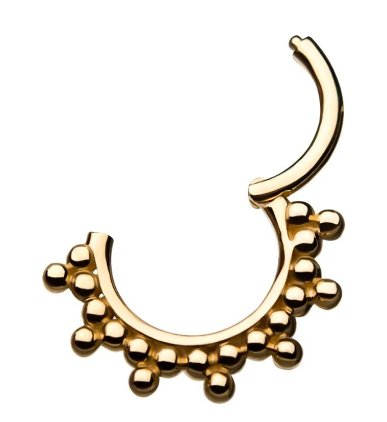14kt Gold Fuse Hinged Segment Ring - Image 2