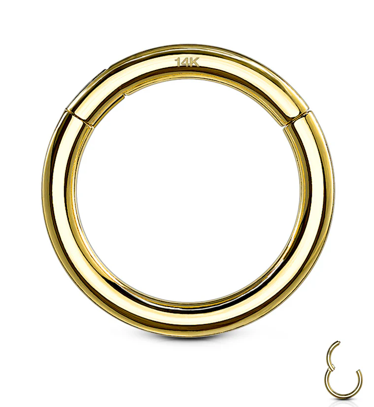 14kt Gold Hinged Segment Ring - Image 4