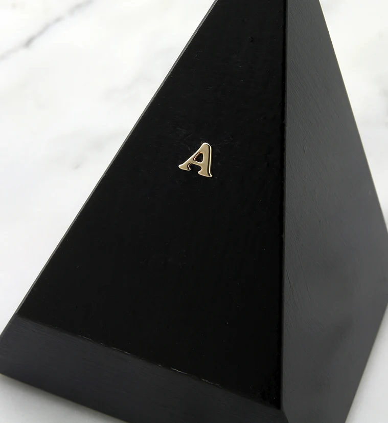 14kt Gold Letter A Threadless Top - Image 2