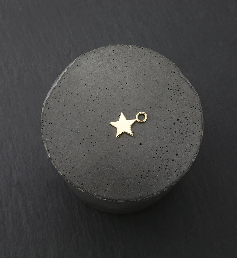 14kt Gold Star Charm - Image 2