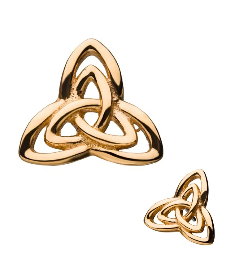 14kt Gold Trinity Threadless Top