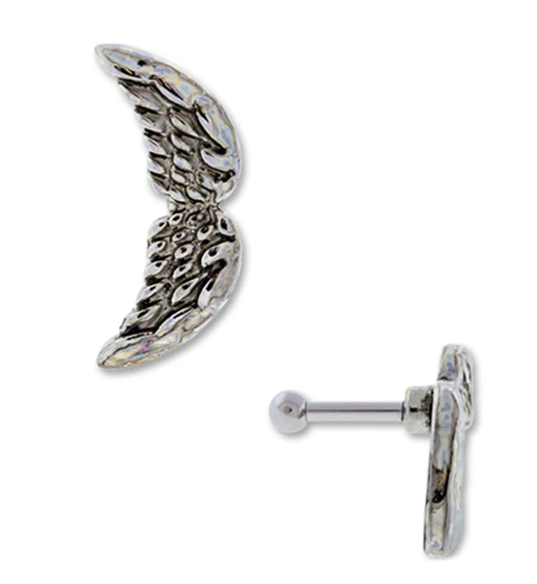 16G Angel Wing Tragus - Cartilage Barbell