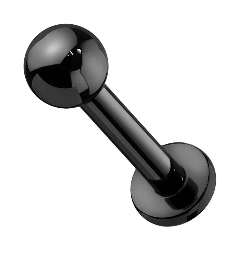 Black PVD Titanium Labret