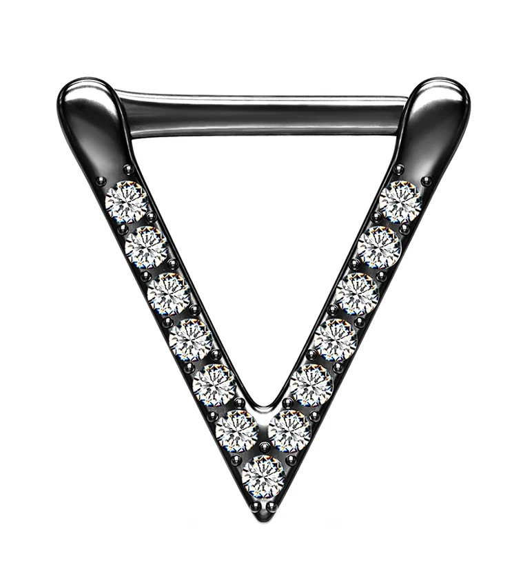 16G Black PVD Veer Hinged Clicker