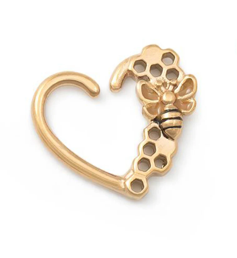 16G Bumblebee Gold PVD Daith Ring