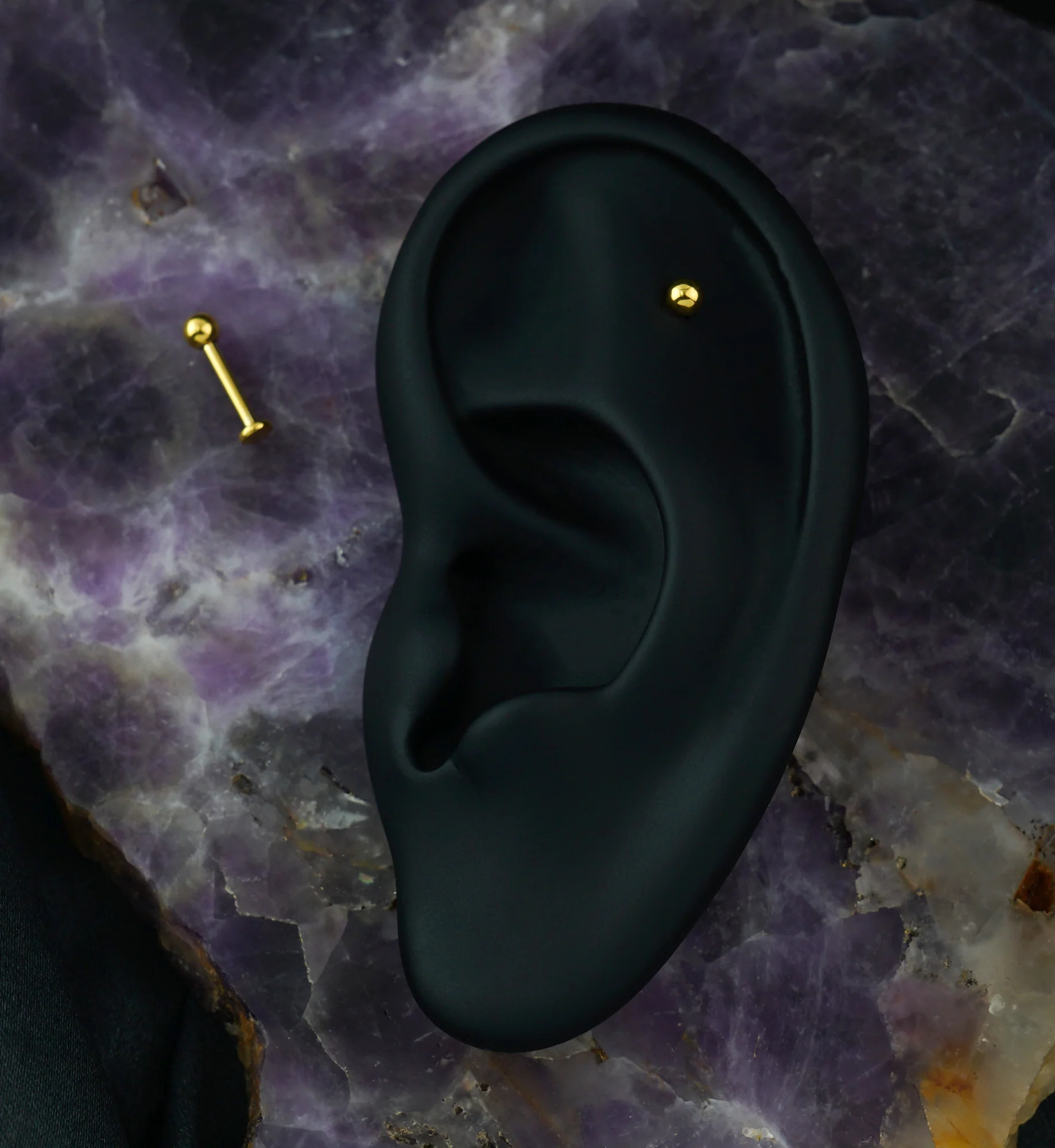 Gold PVD Titanium Labret - Image 2