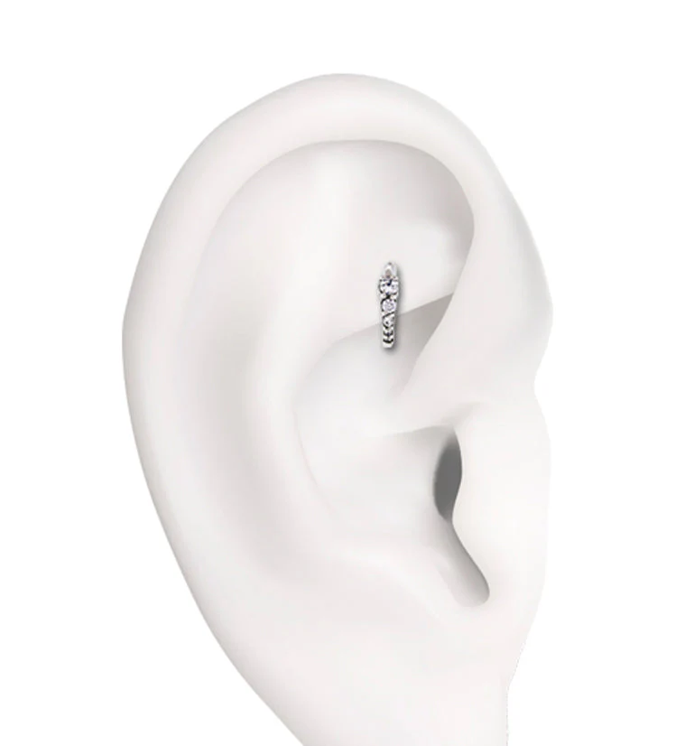 16G Multi Gem CZ Rook Clicker - Image 2