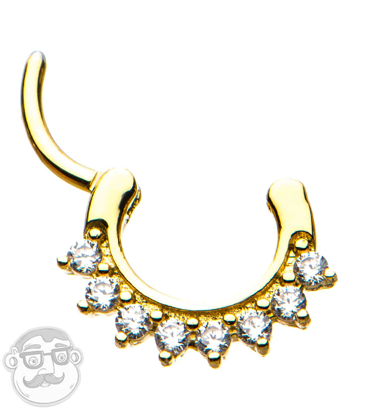 16G Opulent Gold PVD Septum Clicker
