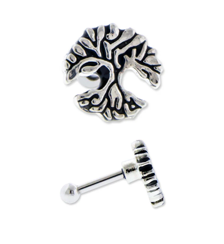 16G Tree of Life Tragus - Cartilage Barbell