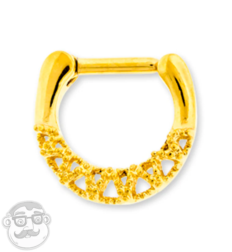 16G Zenith Gold PVD Stainless Steel Clicker