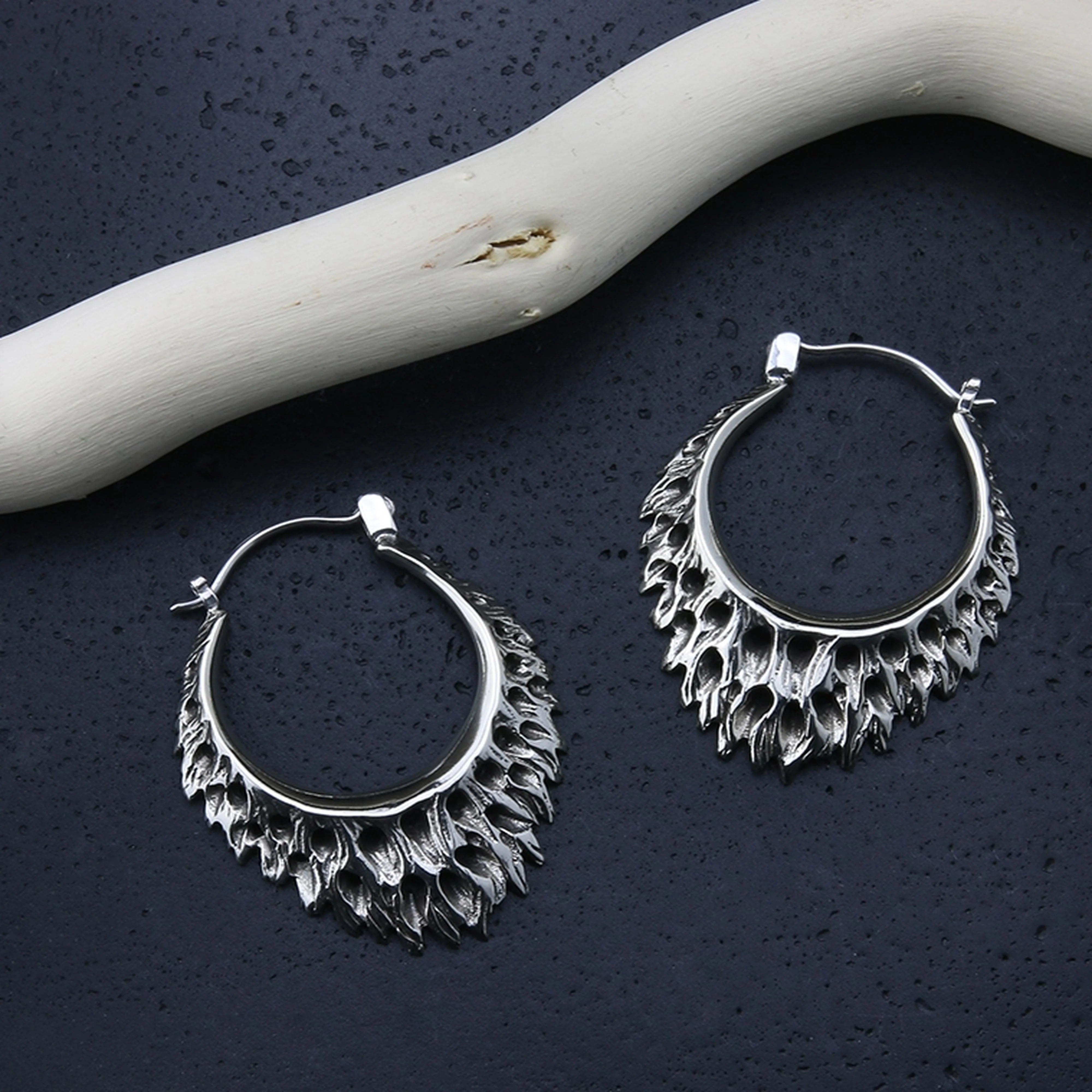 18G Affix White Brass Hangers - Earrings - Image 3