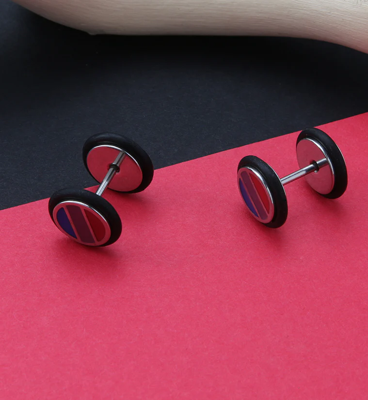 18G Pride Fake Plugs / Gauges Version 3 - Image 2