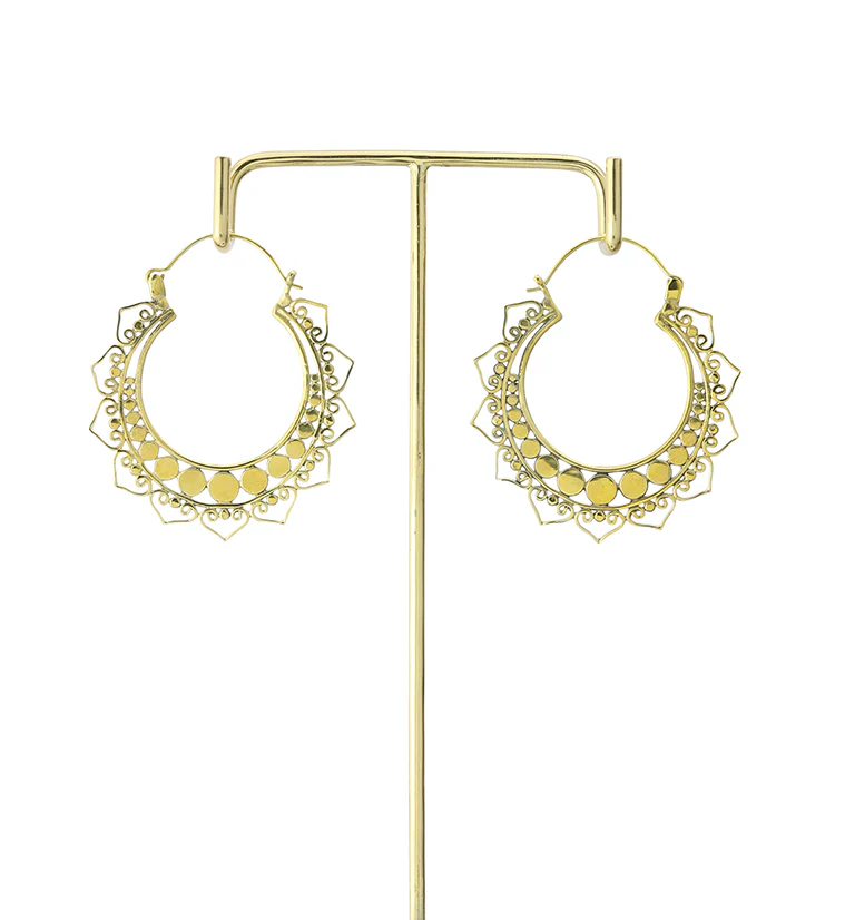 18G Blossom Brass Hangers / Earrings - Image 3
