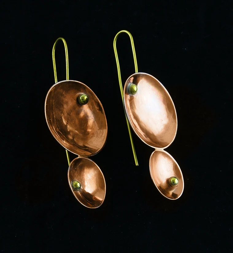 18G Caldron Copper Hangers - Earrings - Image 2