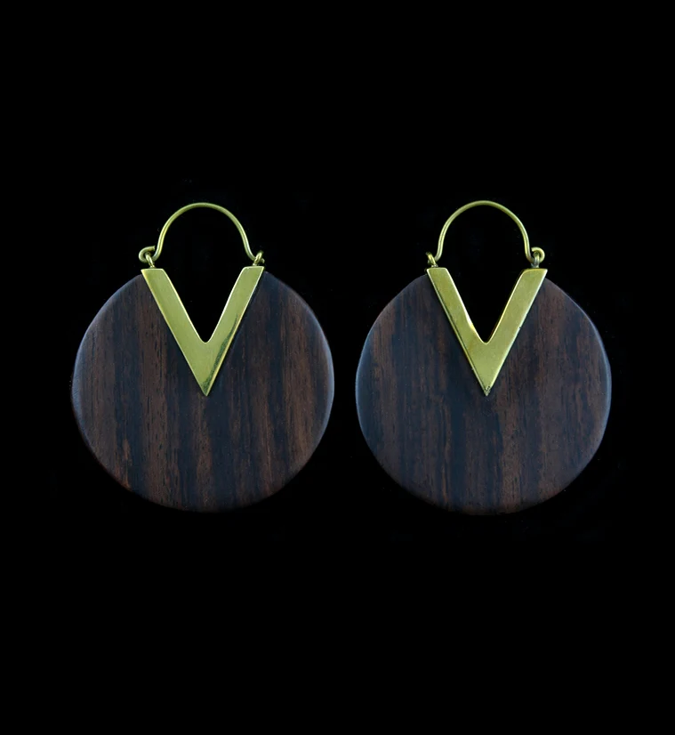 18G Discus Sono Wooden Hangers - Earrings