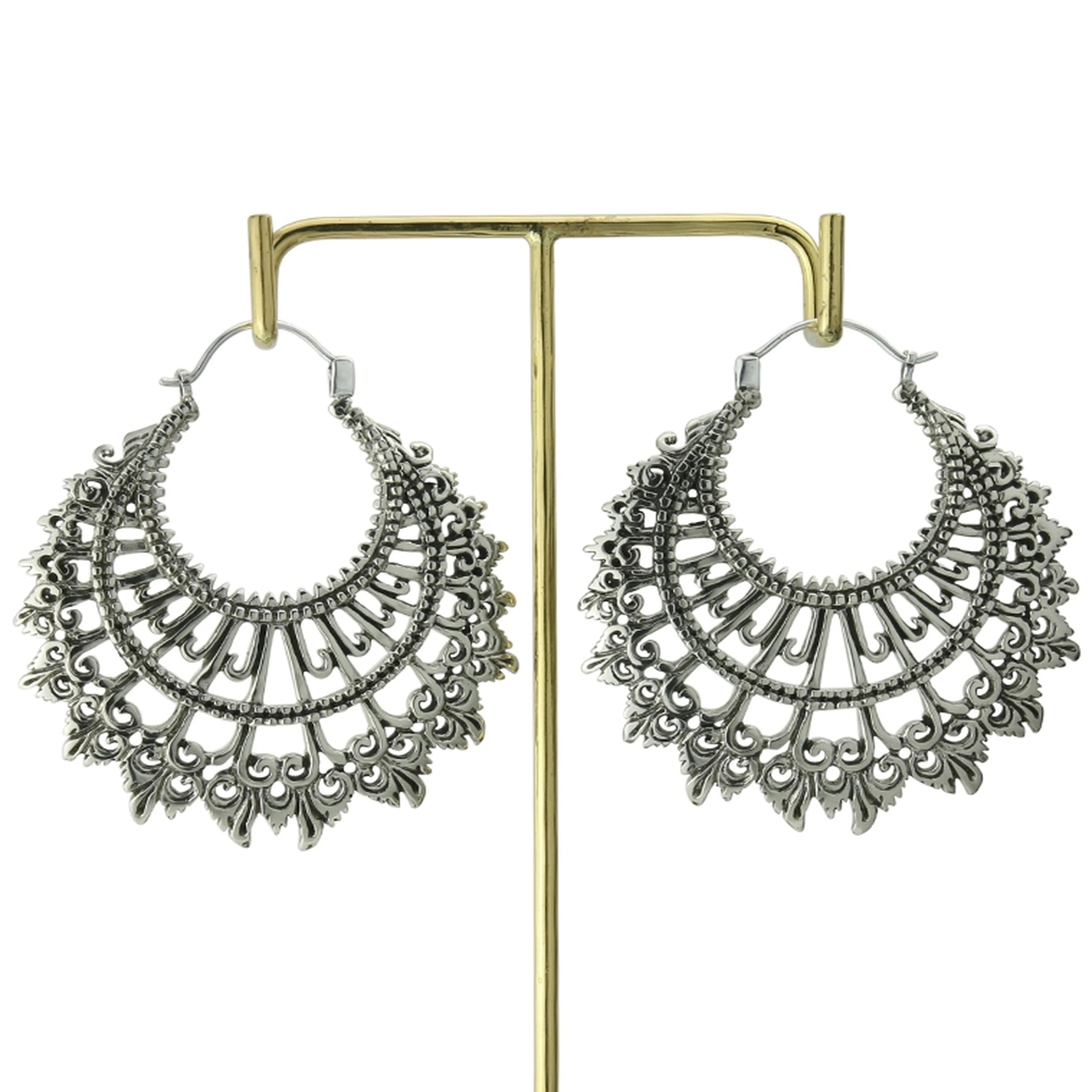 18G Garnish White Brass Hangers - Earrings - Image 5