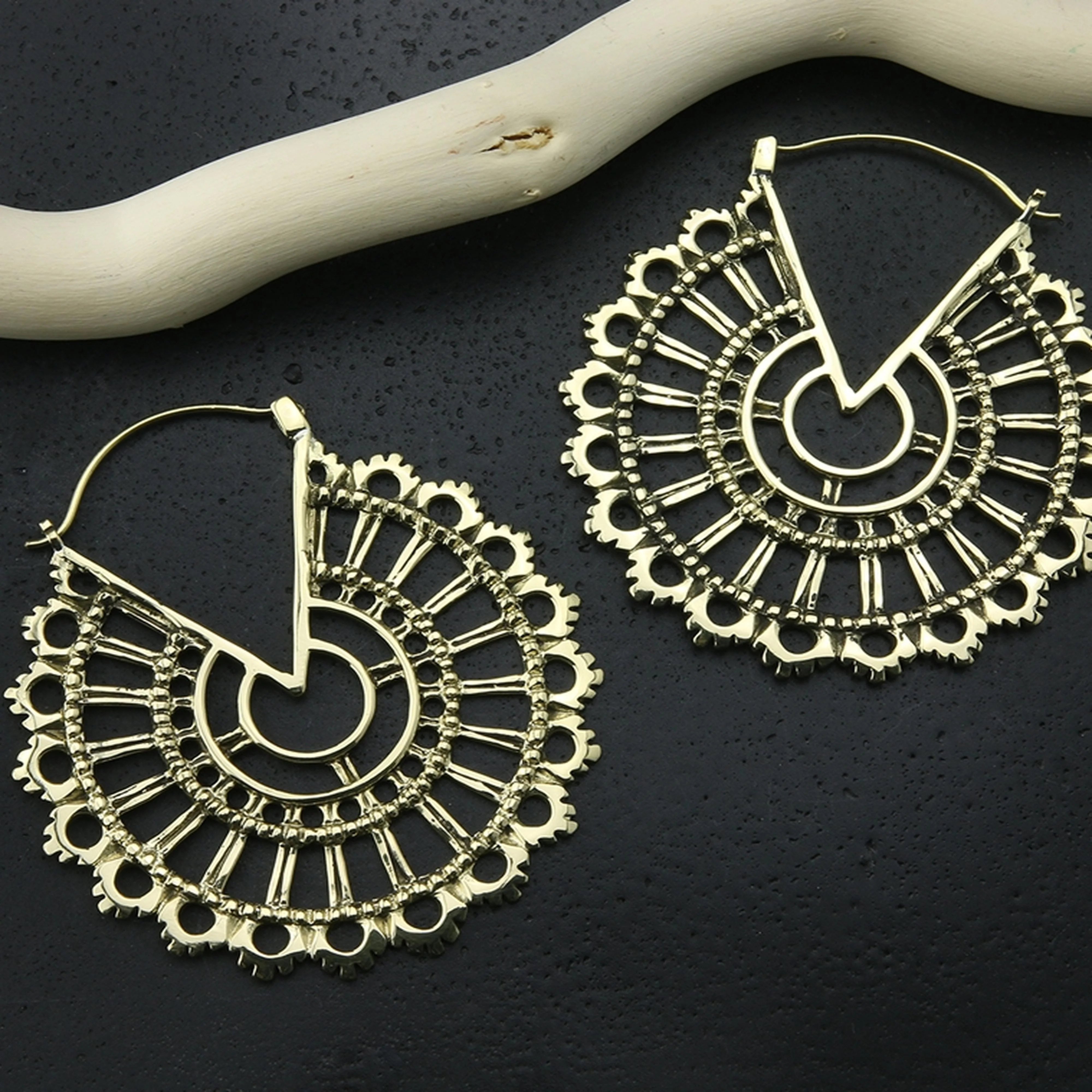 18G Ordinate Brass Hangers - Earrings - Image 3