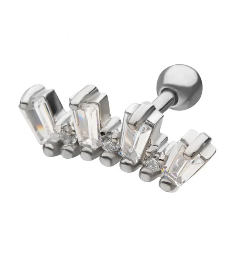 18G Spark CZ Cartilage Barbell
