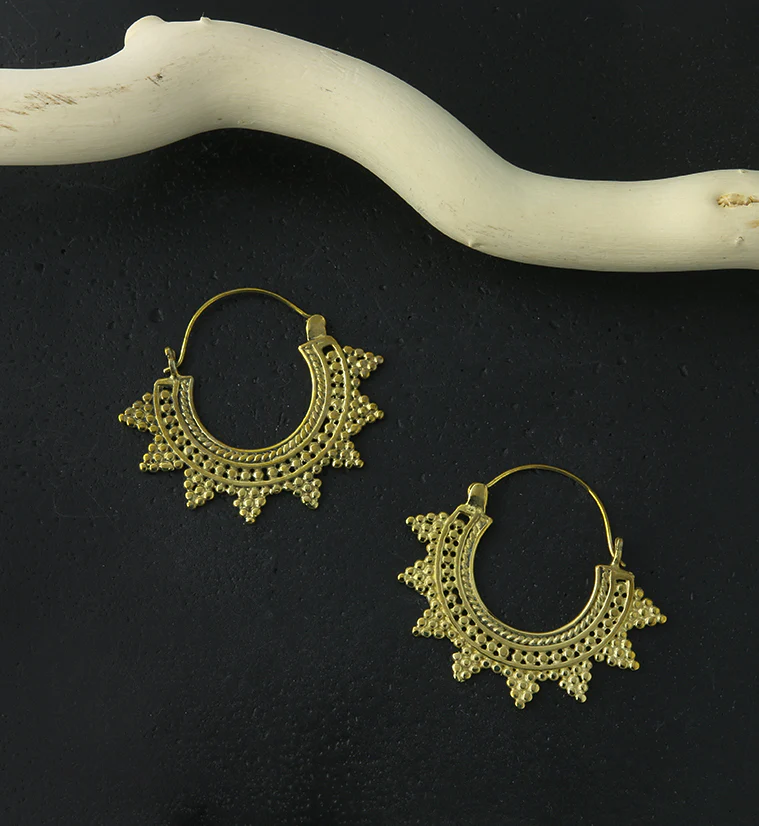 18G Sunrise Brass Hangers / Earrings - Image 2