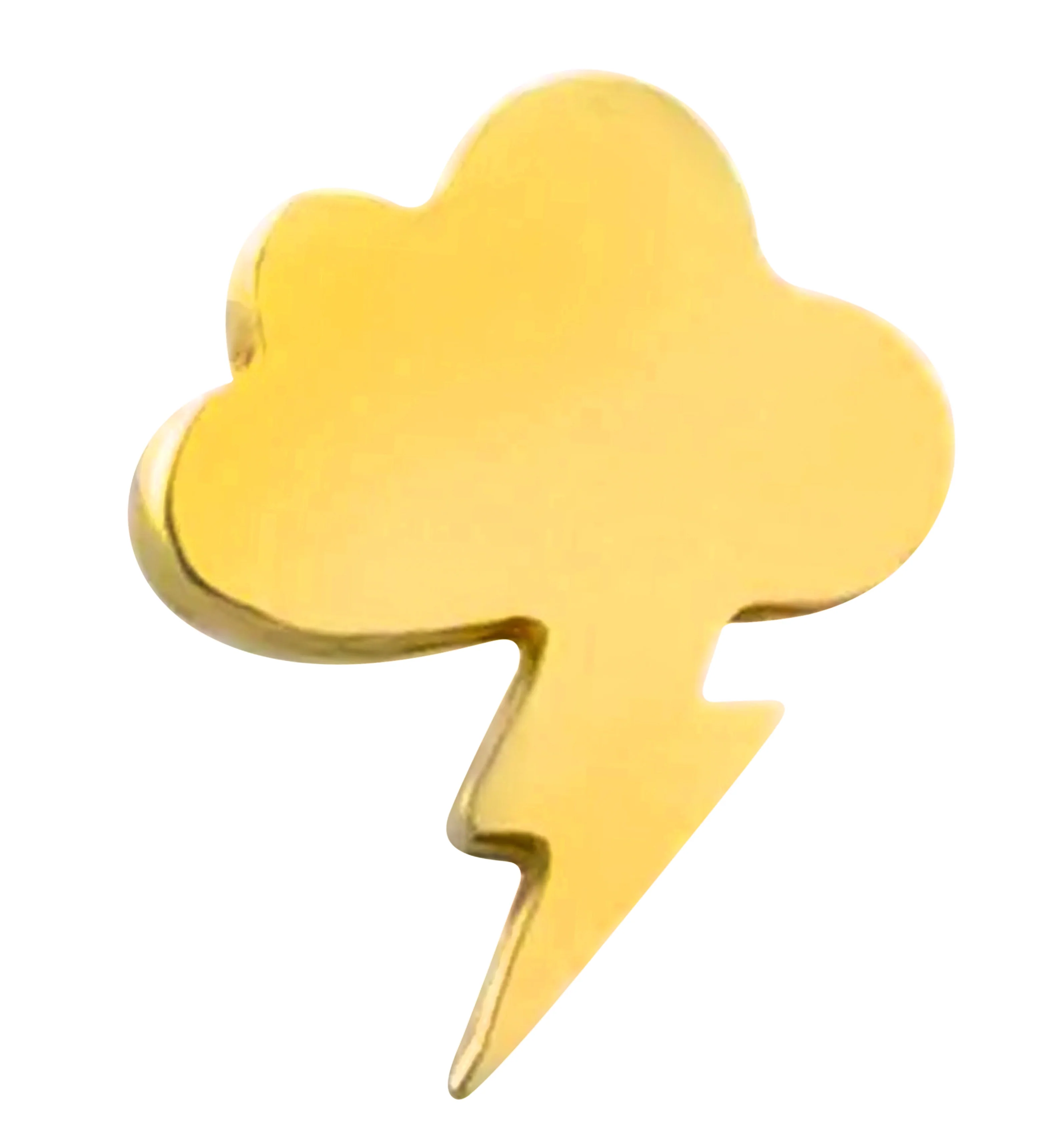 18kt Gold Storm Cloud Threadless Top - Image 4
