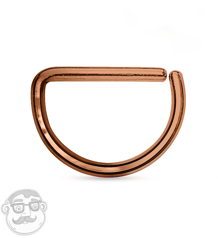 20G - 16G Rose Gold Annealed D Ring