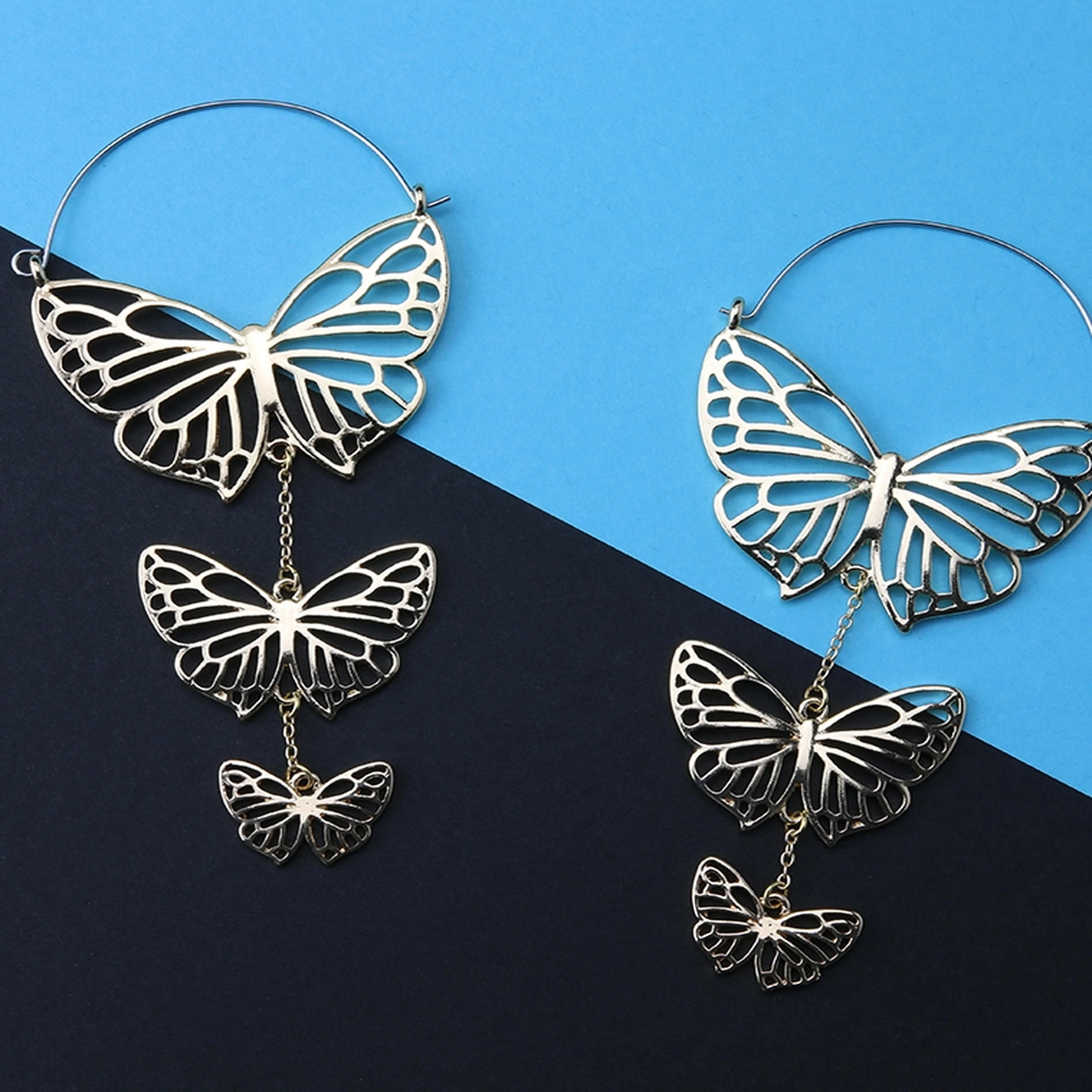 20G I've Got Butterflies Plug Hoops - Image 2