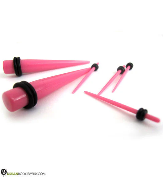 Acrylic Hot Pink Taper - Image 2
