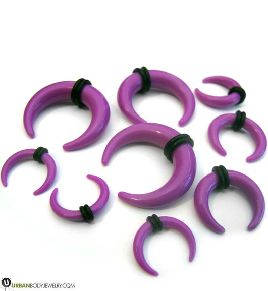 Acrylic Purple Pincher Plugs - Image 2