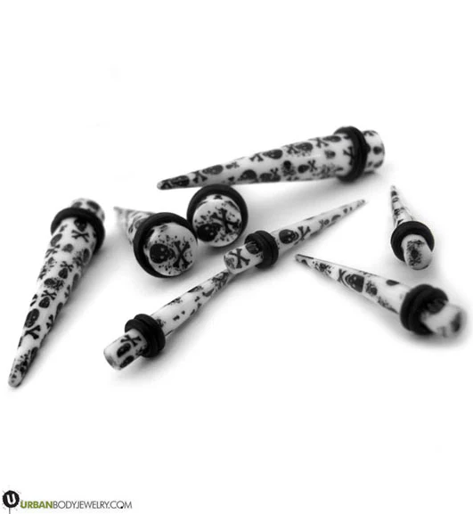 Acrylic Skull & Bone Taper