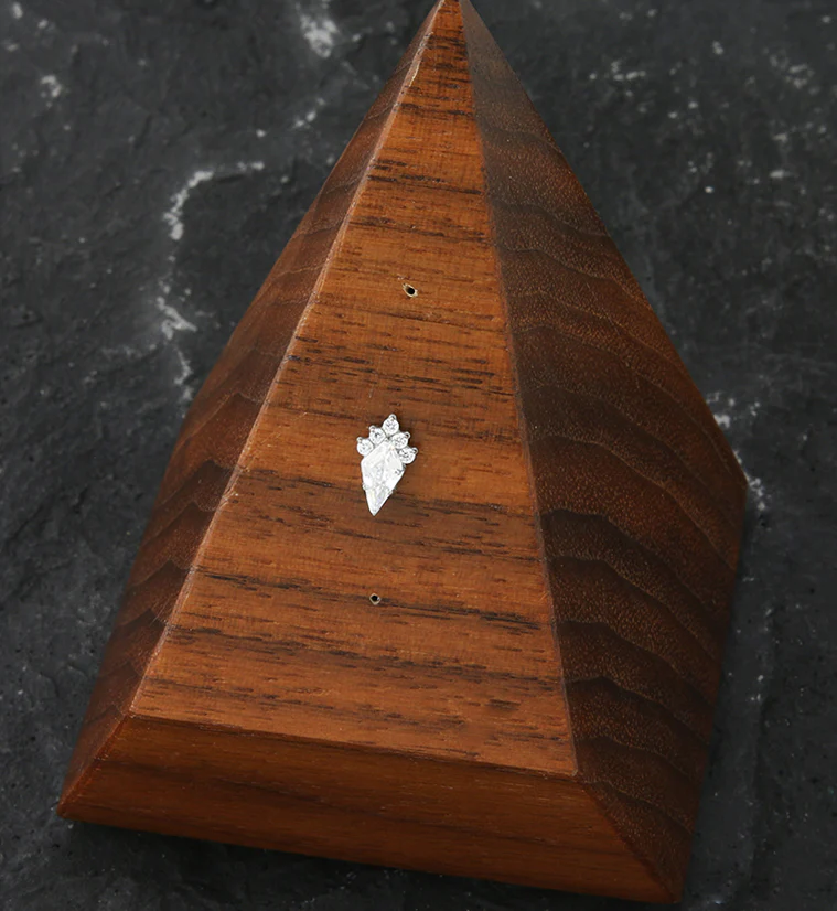 Adorn Clear CZ Threadless Titanium Top - Image 2