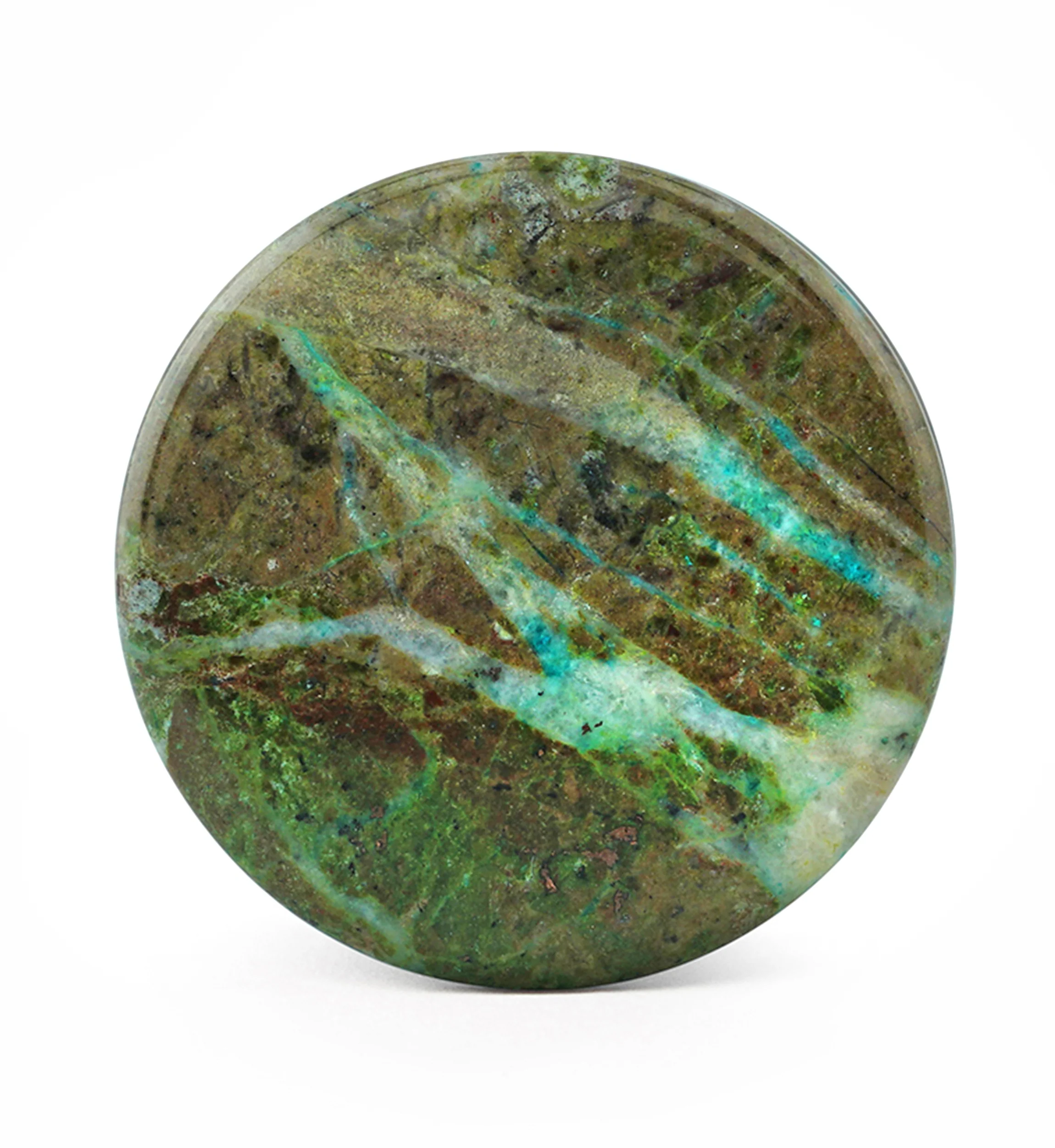 African Jade Double Flare Stone Plugs - Image 3