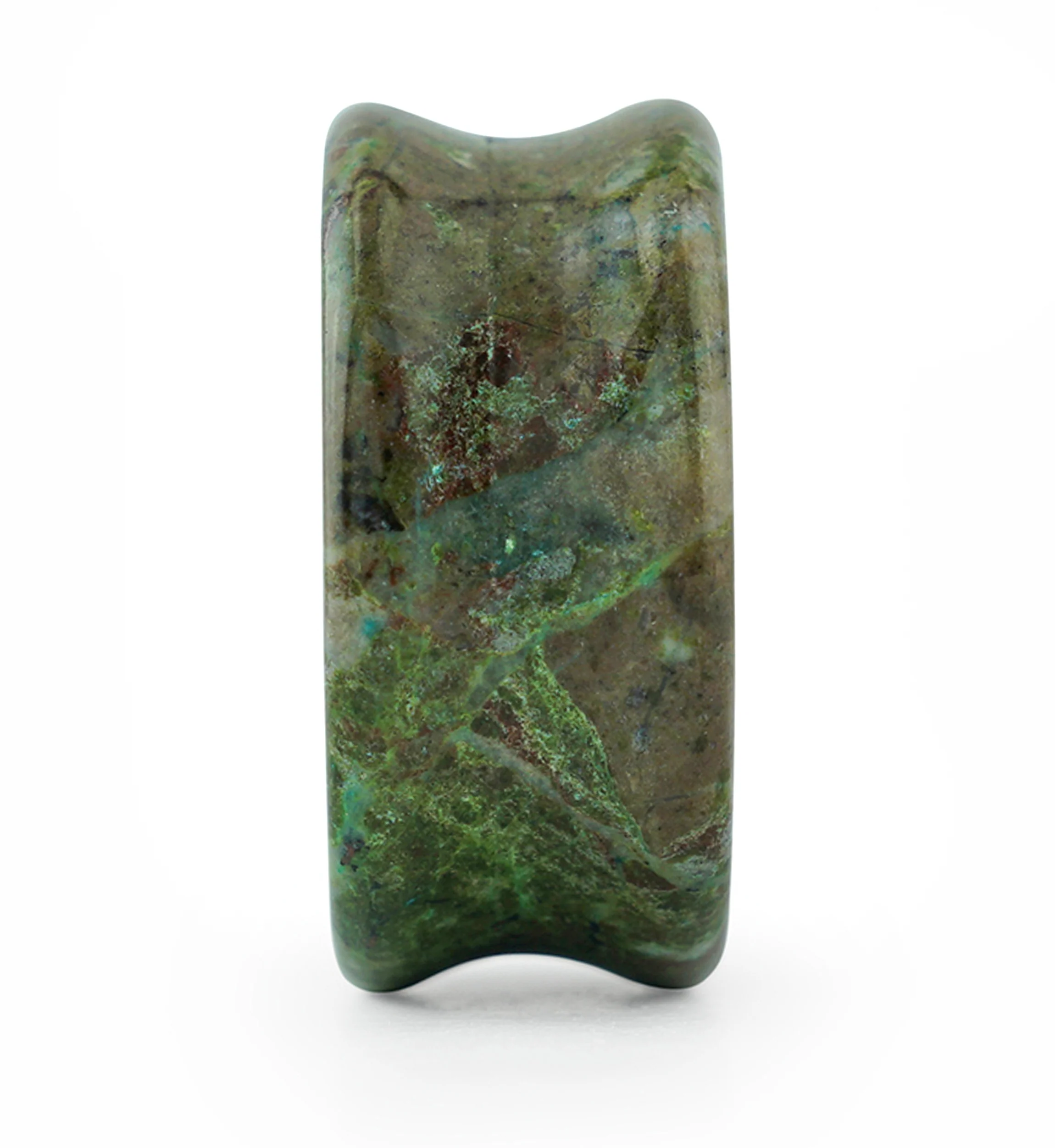 African Jade Double Flare Stone Plugs - Image 4