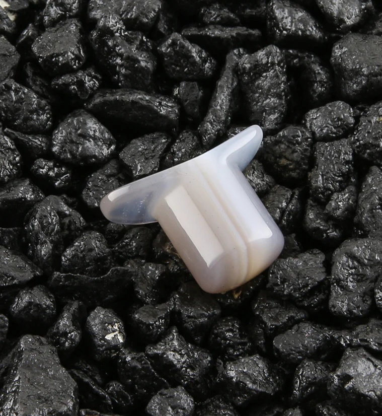 Agate Stone Labret Plug - Image 2