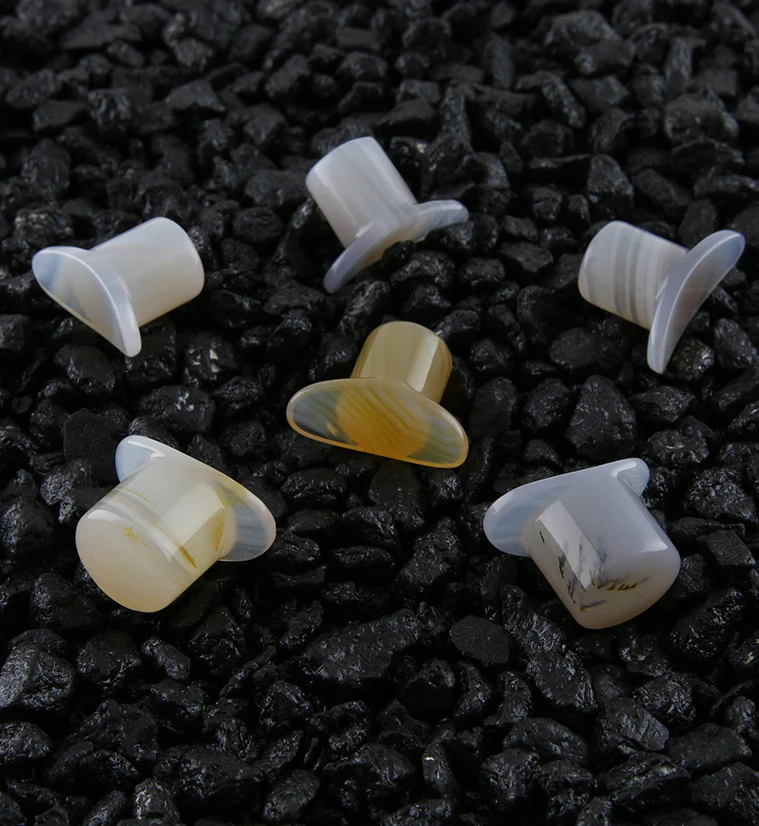 Agate Stone Labret Plug - Image 3