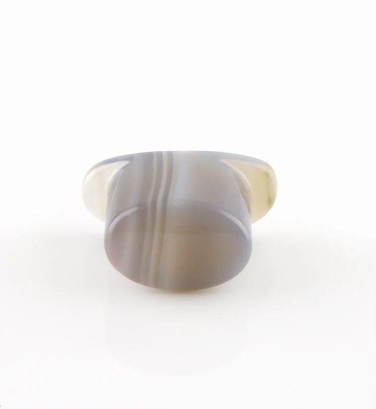 Agate Stone Oval Labret Plug - Image 2