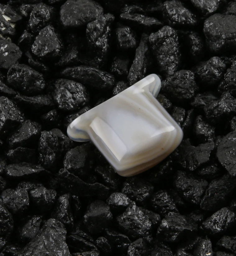 Agate Stone Oval Labret Plug - Image 4