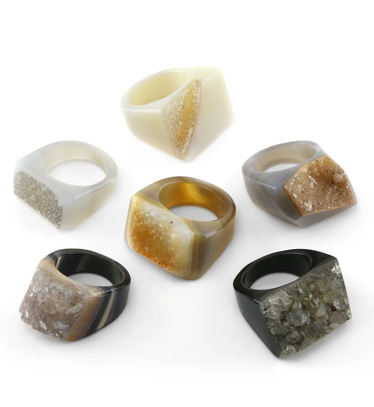 Agate Stone Ring