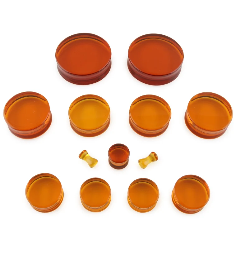 Amber Glass Plugs - Image 3