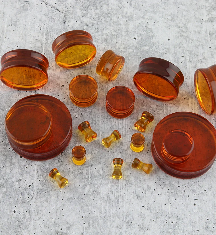 Amber Glass Plugs - Image 4
