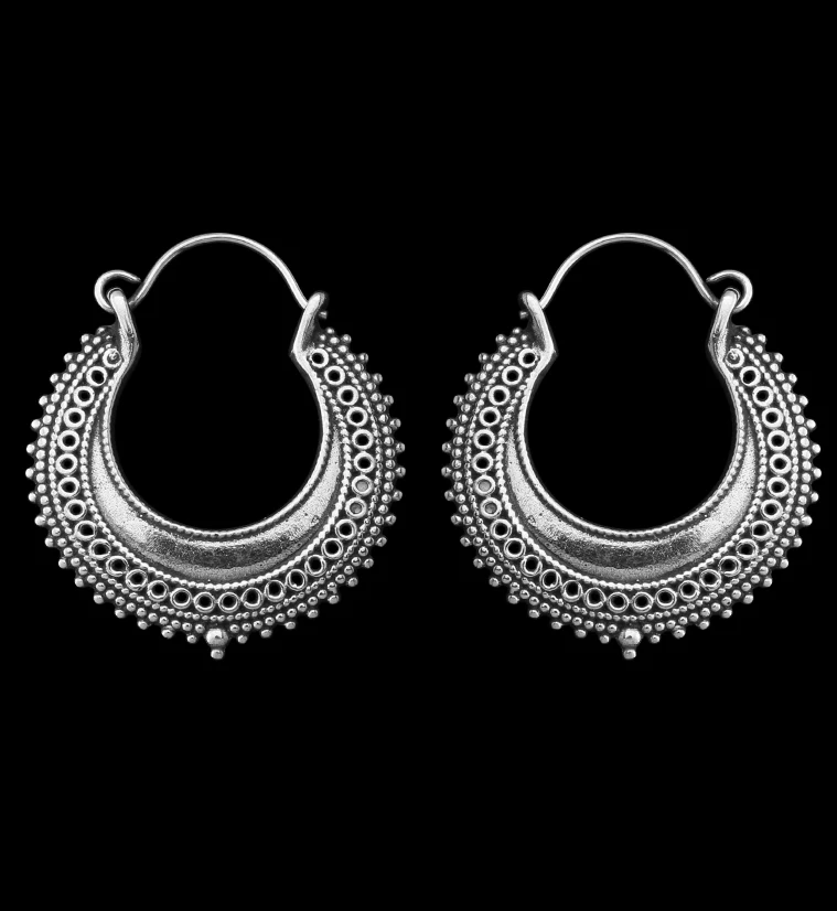Ambit White Brass Hangers / Earrings