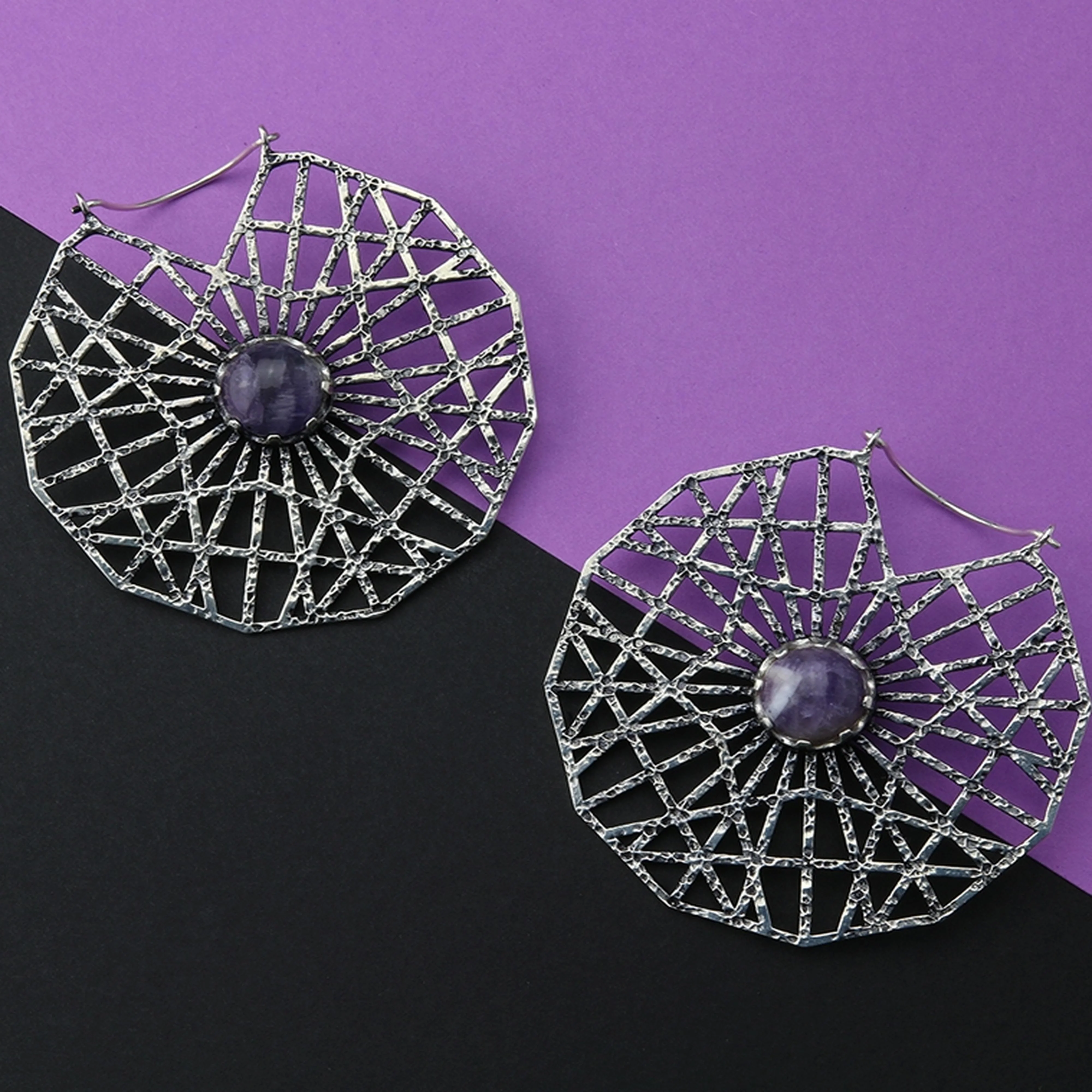 Amethyst Arenaceous Earrings - Weights - Image 2