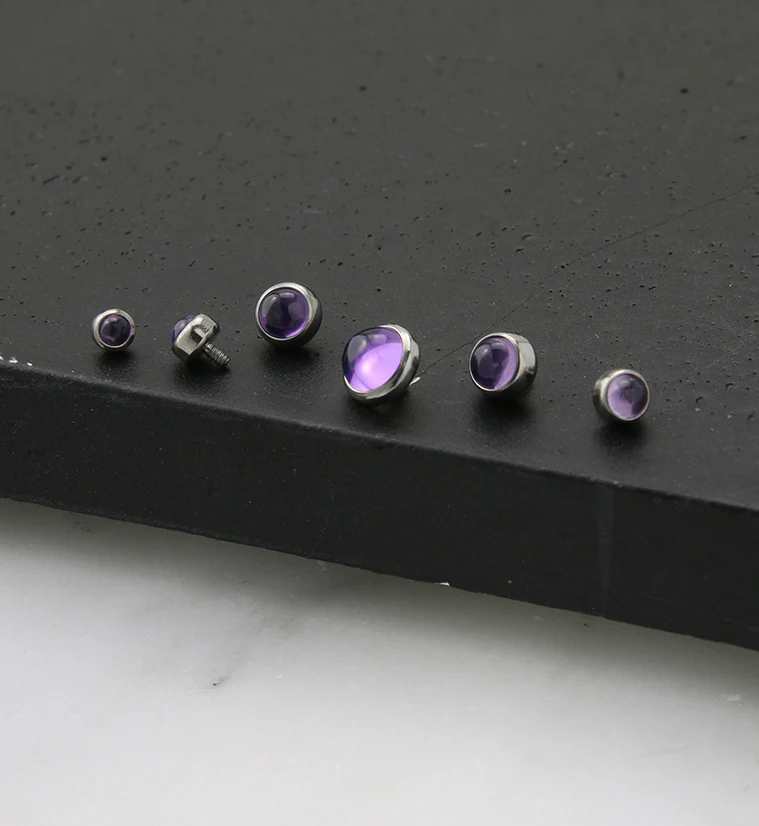 Amethyst Stone Titanium End - Image 4
