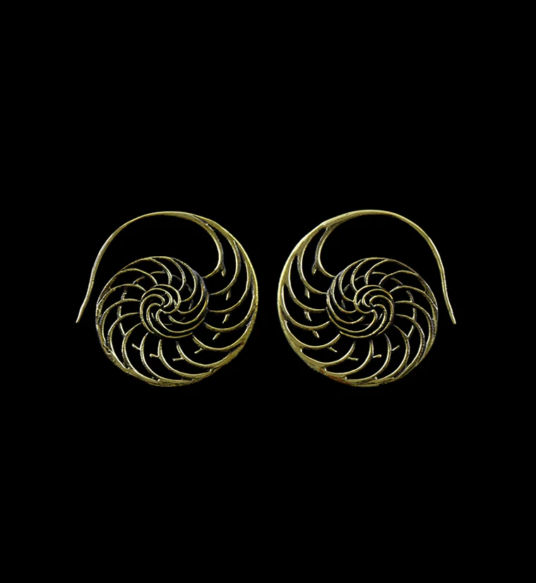 Ammonite Brass Hangers