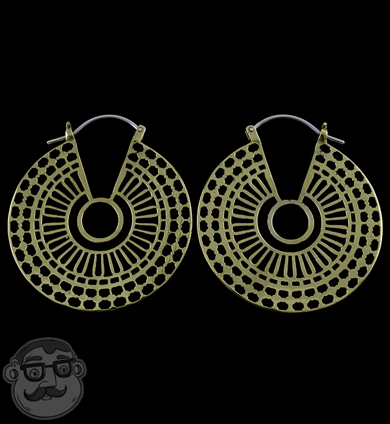 Analog Brass Earrings - Weights