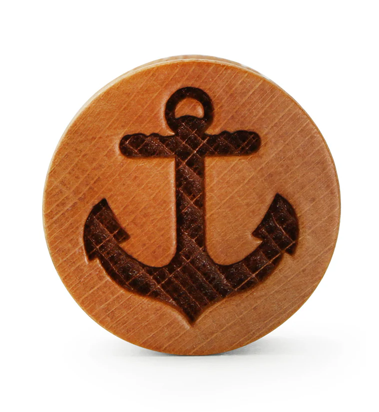 Anchor Engraved Wood Plugs - Image 4