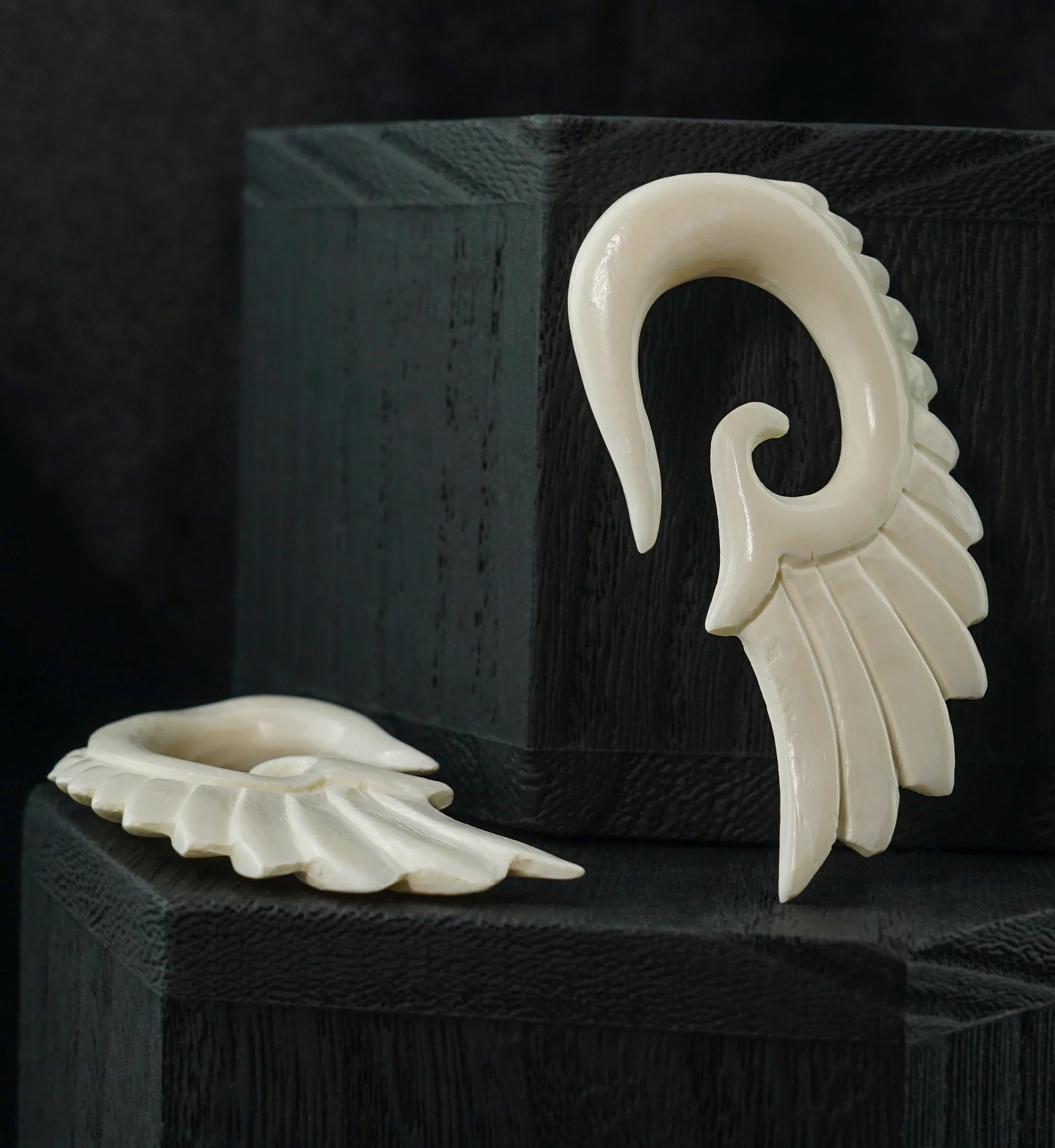Angel Wing Bone Hangers - Image 2